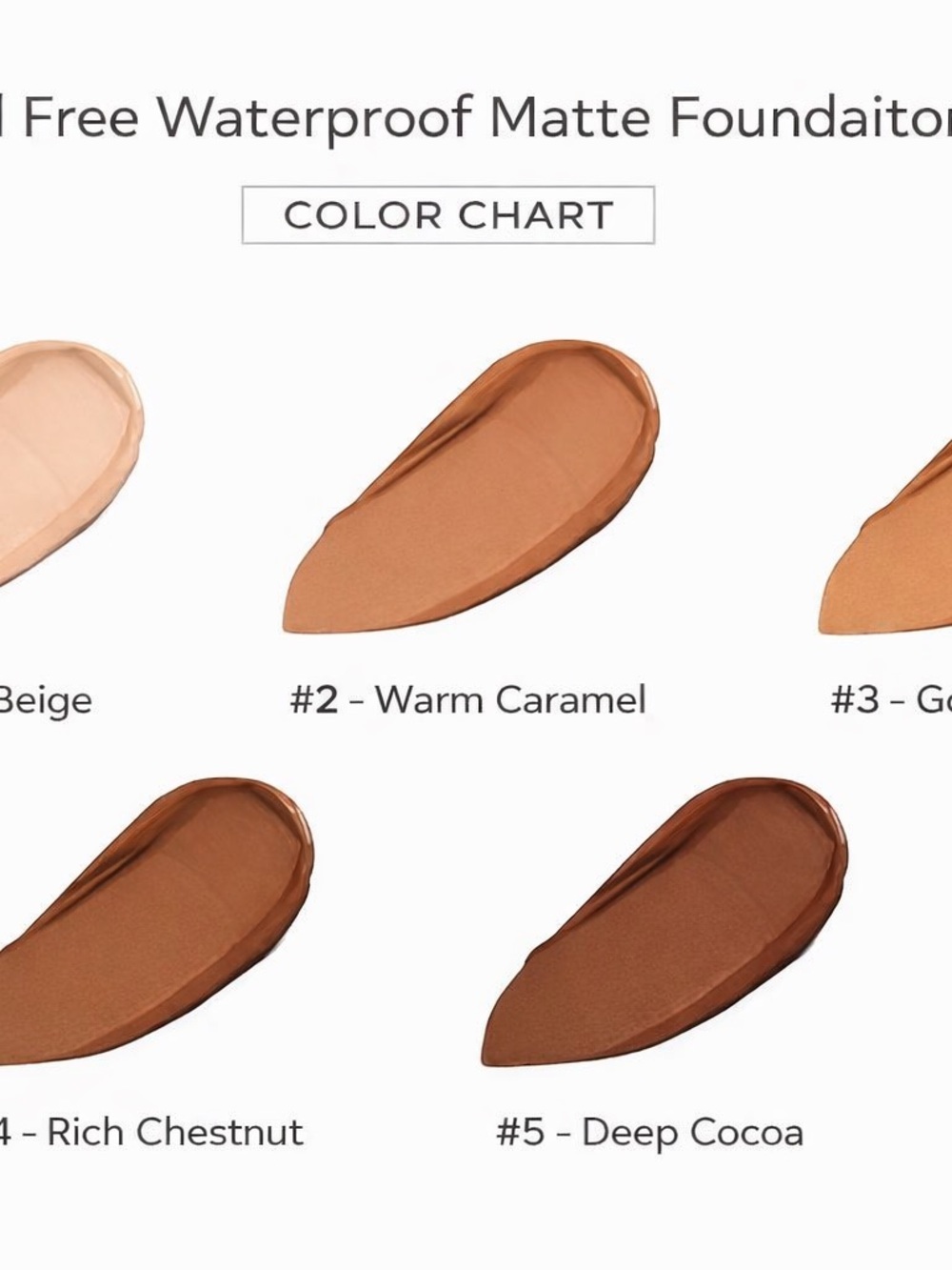 Waterproof Matte Liquid Foundation - Warm Caramel (#2)